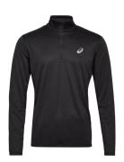 Core Ls 1/2 Zip Top Sport T-shirts Long-sleeved Black Asics