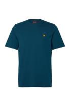 Plain T-Shirt Tops T-shirts Short-sleeved Blue Lyle & Scott