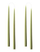 Hand Dipped Candles, 4 Pack Home Decoration Candles Pillar Candles Gre...