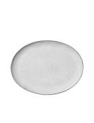 Plate Oval Nordic Sand Home Tableware Plates Dinner Plates Beige Brost...