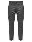 Onscam Stage Cargo Cuff Pk 6687 Bottoms Trousers Cargo Pants Grey ONLY...