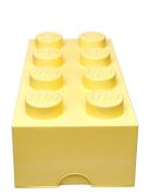 Lego Storage Brick 8 Home Kids Decor Storage Storage Boxes Yellow LEGO...