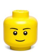 Lego Mini Head - Boy Home Kids Decor Storage Storage Boxes Yellow LEGO...