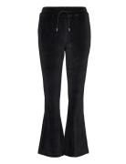 W. Hanger Velvet Rhinest Trousers Bottoms Trousers Joggers Black HOLZW...