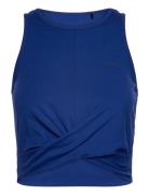 Studio Cross Tank Sport Crop Tops Sleeveless Crop Tops Blue Björn Borg