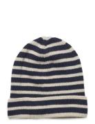 Bergen Striped Beanie Accessories Headwear Hats Beanie Navy Mp Denmark