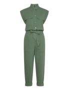 C_Deska-W Bottoms Jumpsuits Khaki Green BOSS