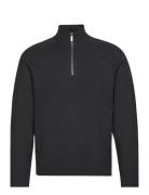 Milano Stitch Quarter Zip Tops Knitwear Half Zip Jumpers Black Calvin ...