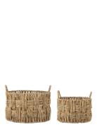 Pepita Basket Home Storage Storage Baskets Beige Bloomingville