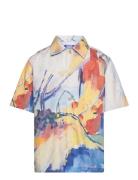 Jorlandscape Shirt Ss Jnr Tops Shirts Short-sleeved Shirts Multi/patte...