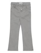 Buttons Flare Jeans Bottoms Jeans Wide Jeans Grey Mango