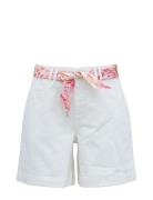 Vivanil Rw Scarf Shorts Col Jaf/R Bottoms Shorts Denim Shorts White Vi...