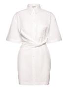 Deconstructed Short Sleeve Dress Designers Short Dress White Les Coyot...