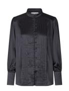 Alaimadea Tops Blouses Long-sleeved Black Dea Kudibal