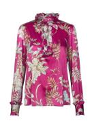 Mashiiadea Tops Blouses Long-sleeved Pink Dea Kudibal