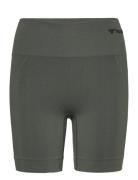 Hmltif Seamless Shorts Sport Shorts Sport Shorts Green Hummel