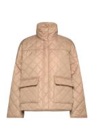 Quilted Jacket Vattert Jakke Beige GANT