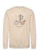 Sdmulder Tops Sweat-shirts & Hoodies Sweat-shirts Beige Solid