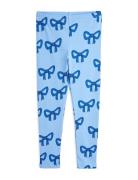 Bow Aop Leggings Bottoms Leggings Blue Mini Rodini