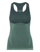 Hmlclea Seamless Top Sport T-shirts & Tops Sleeveless Green Hummel