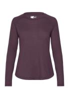 Hmlmt Vanja T-Shirt L/S Sport T-shirts & Tops Long-sleeved Burgundy Hu...