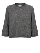 Nuriette Selma Pullover Tops Knitwear Jumpers Grey Nümph