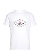 Seaside T-Shirt Tops T-shirts Short-sleeved White Makia