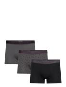 Men's Knit 3-Pack Trunk Boksershorts Grey Emporio Armani