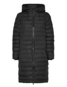 Lohja Longer Puffer Jacket W3T3 Fôret Kåpe Black Rains