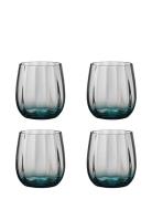 Søholm Sonja – Water Glass Petrol Blue 4 Pcs 30 Cl Brown Box Home Tabl...