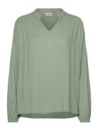 Froline Bl 4 Tops Blouses Long-sleeved Green Fransa