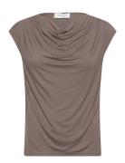 Rwbiarritz Ss Waterfall T-Shirt Tops T-shirts & Tops Sleeveless Brown ...