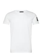 T-Shirt Regular_Slim Tops T-shirts Short-sleeved White Replay