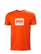 Hh Box T Sport T-shirts Short-sleeved Orange Helly Hansen