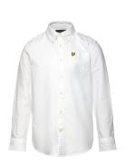 Oxford Shirt Tops Shirts Long-sleeved Shirts White Lyle & Scott