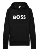 Hooded Sweatshirt Tops Sweat-shirts & Hoodies Hoodies Black BOSS