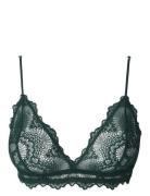 Lace Triangle Bralette Lingerie Bras & Tops Soft Bras Bralette Green U...