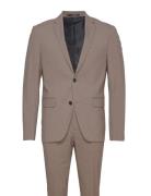 Plain Mens Suit Dress Beige Lindbergh