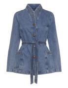 Fitted Denim Jacket Dongerijakke Denimjakke Blue REMAIN Birger Christe...