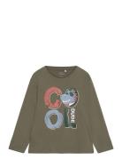 Nmmvagno Ls Loose Top Tops T-shirts Long-sleeved T-shirts Khaki Green ...