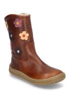 Boots - Flat - With Zipper Vinterstøvletter Pull On Brown ANGULUS