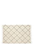 Rhomb Rug Home Textiles Rugs & Carpets Cotton Rugs & Rag Rugs Cream Hü...