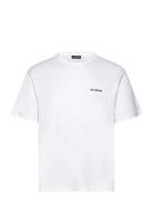 Boxy Tee S/S Artwork Tops T-shirts Short-sleeved White HAN Kjøbenhavn