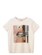 Mmkarna O-Ss Tee Tops T-shirts & Tops Short-sleeved Cream MOS MOSH