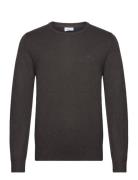 Melange Round Neck Knit Tops Knitwear Round Necks Brown Lindbergh