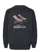 Nb Sun Lounger Crew Jet Black Designers Sweat-shirts & Hoodies Sweat-s...