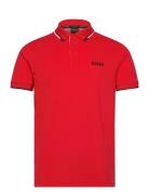 Paddy Pro Sport Polos Short-sleeved Red BOSS