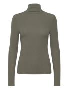 Srfenja Rollneck Top Tops T-shirts & Tops Long-sleeved Green Soft Rebe...