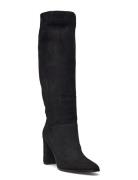 Artizan Suede Tall Boot Høye Støvletter Black Lauren Ralph Lauren