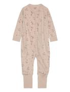 Jumpsuit Ls - Aop Jumpsuit Beige CeLaVi